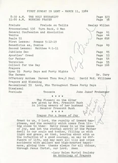 George Bush autograph