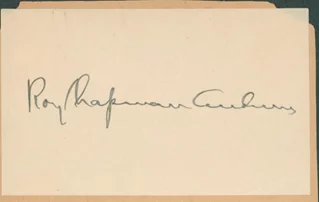 Roy Chapman Andrews autograph