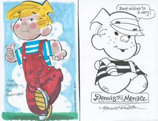 Dennis The Menace autograph