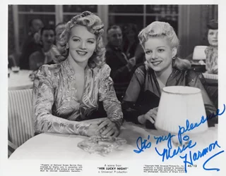 Marie Harmon autograph