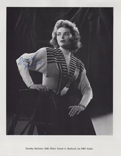 Dorothy McGuire autograph