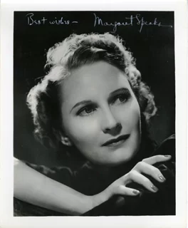 Margaret Speaks autograph