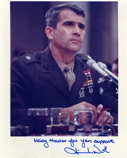 Oliver North autograph
