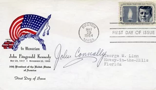 John Connally autograph