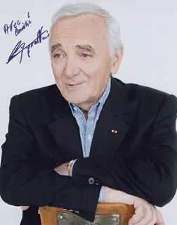 Charles Aznavour autograph