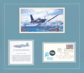 Ed Olander Blacksheep Pilot autograph