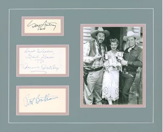 Gene Autry Cast Display autograph
