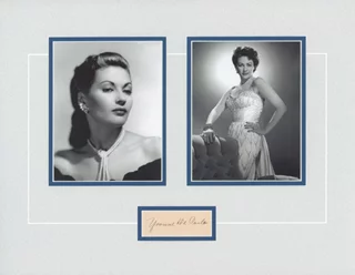 Yvonne DeCarlo autograph