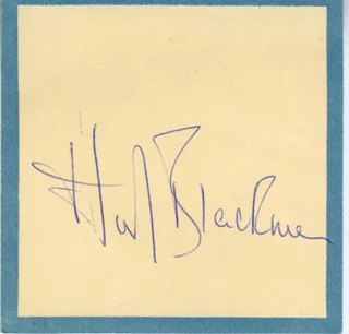 Honor Blackman autograph