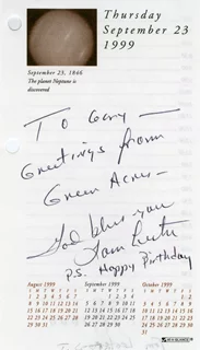 Tom Lester autograph