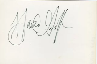 David Geffen autograph