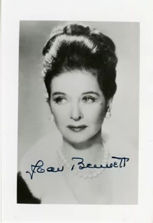 Joan Bennett autograph
