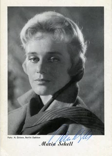 Maria Schell autograph