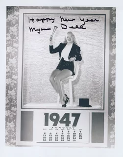 Myrna Dell autograph