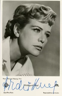 Hildegard Knef autograph