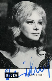 Hildegard Knef autograph