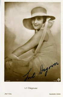 Lil Dagover autograph