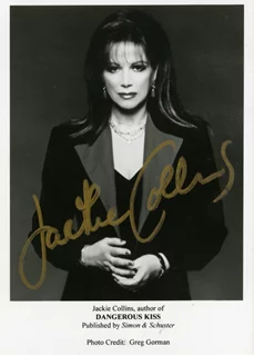 Jackie Collins autograph