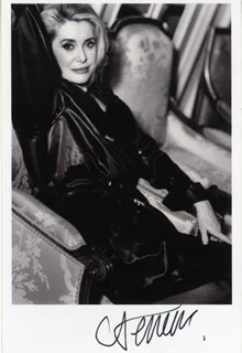 Catherine Deneuve autograph