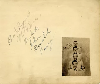 The Mills Brothers autograph