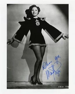 Martha Raye autograph