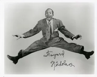 Fayard Nicholas autograph