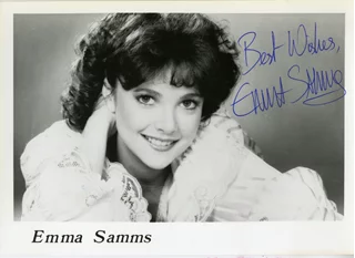 Emma Samms autograph