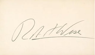 Robert Wise autograph