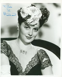 Olivia de Havilland autograph