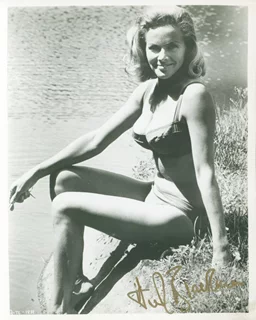 Honor Blackman autograph