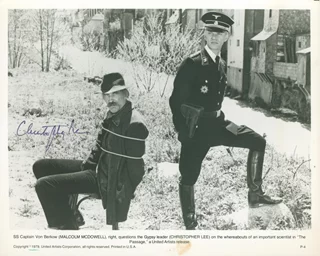 Christopher Lee autograph