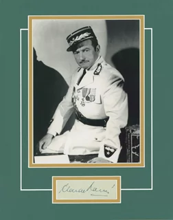Claude Rains autograph