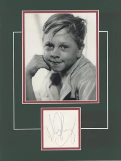 Mickey Rooney autograph