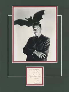 Vincent Price autograph