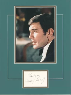 George Lazenby autograph