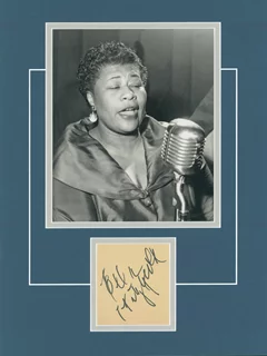 Ella Fitzgerald autograph
