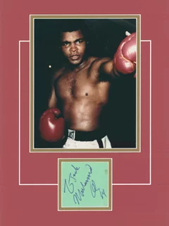 Muhammad Ali autograph