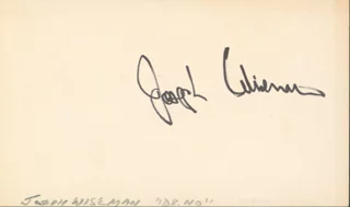 Joseph Wiseman autograph
