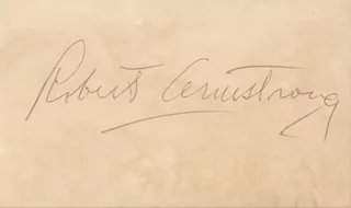 Robert Armstrong autograph
