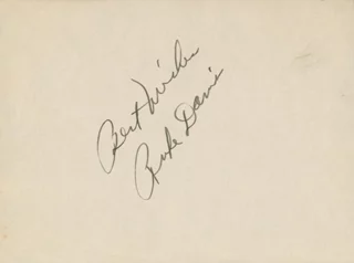 Rufe Davis autograph