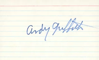 Andy Griffith autograph