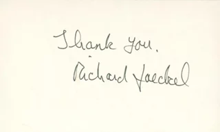 Richard Jaeckel autograph
