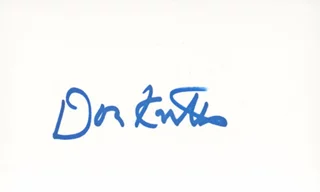 Don Knotts autograph