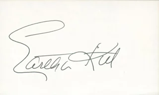 Eartha Kitt autograph