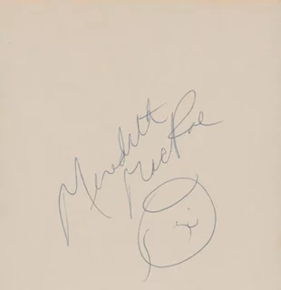 Meredith MacRae autograph