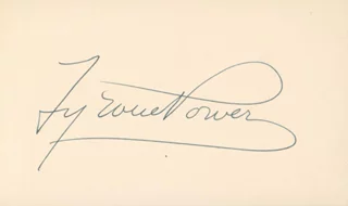 Tyrone Power autograph