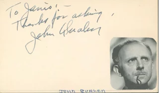 John Qualen autograph