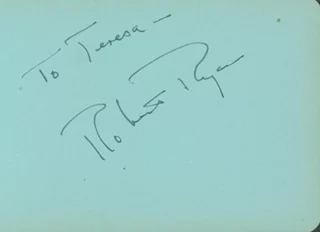 Robert Ryan autograph