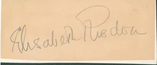 Elisabeth Risdon autograph