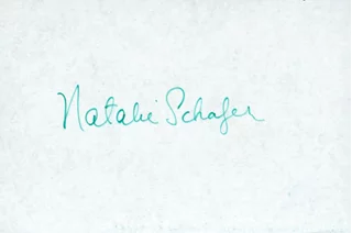 Natalie Schafer autograph
